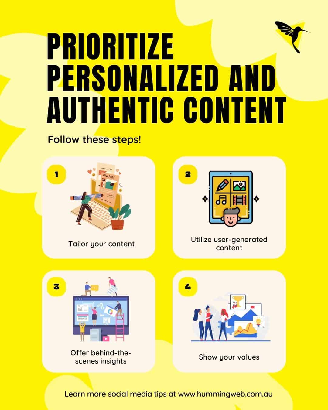 Prioritize Personalized and Authentic Content 1