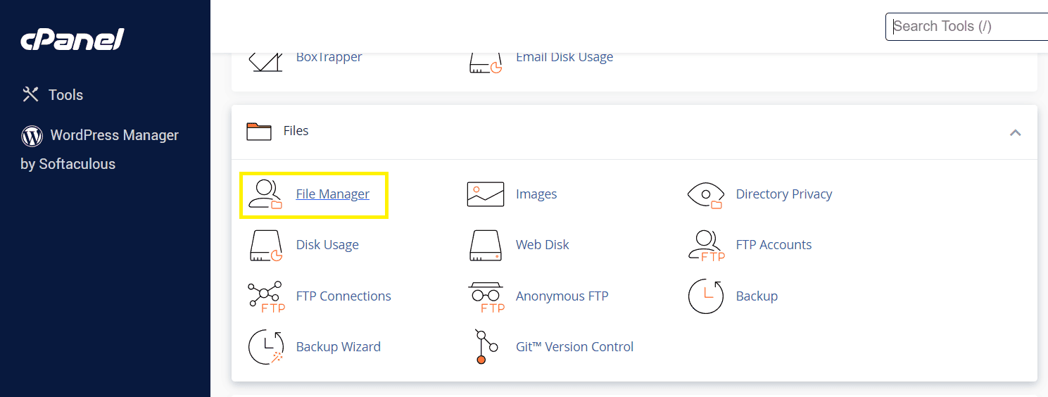 Cpanel Dashboard