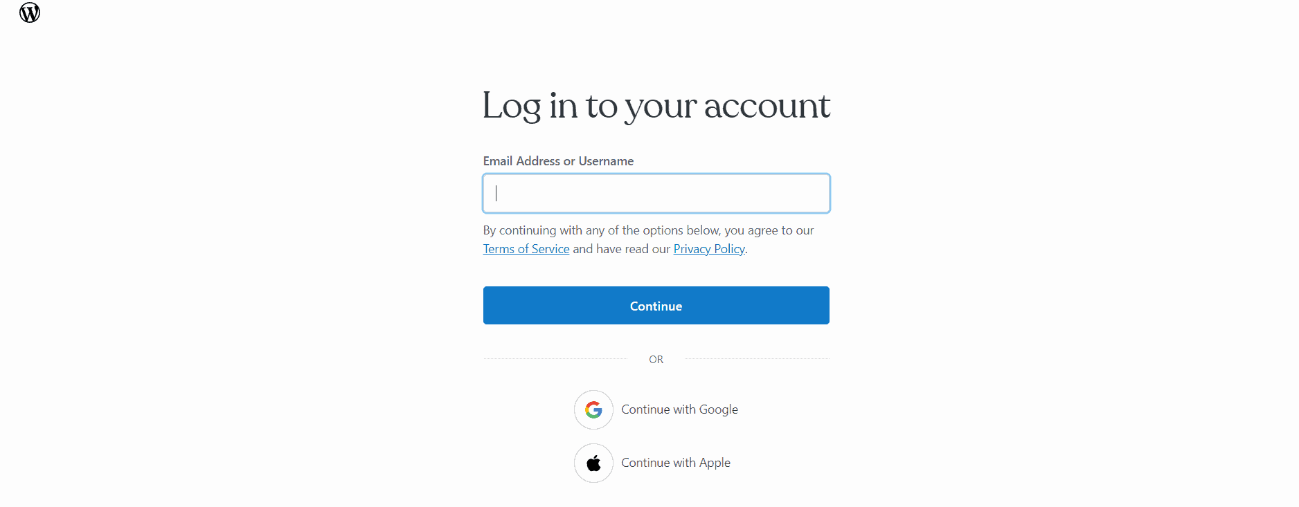 Login To Your WordPress Account