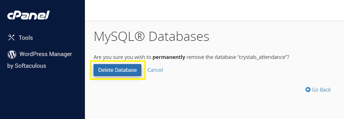 Delete Database