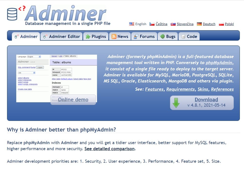 adminer
