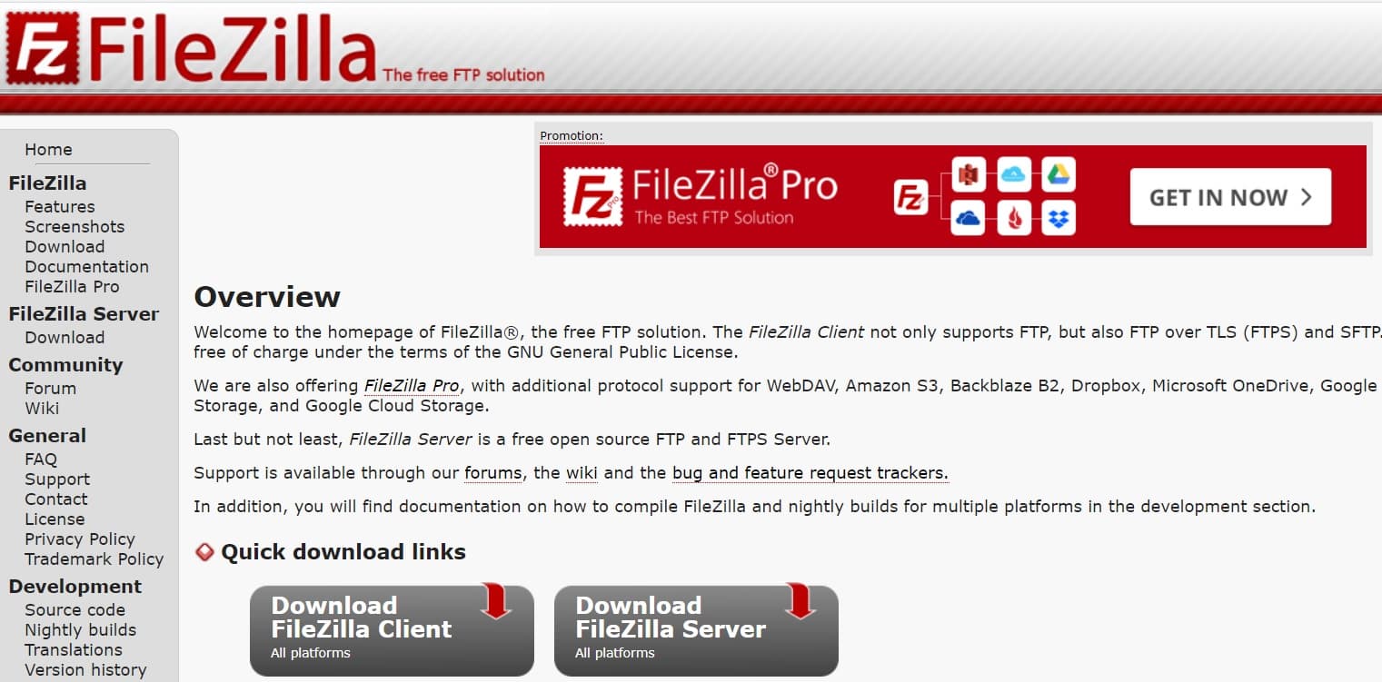 filezilla