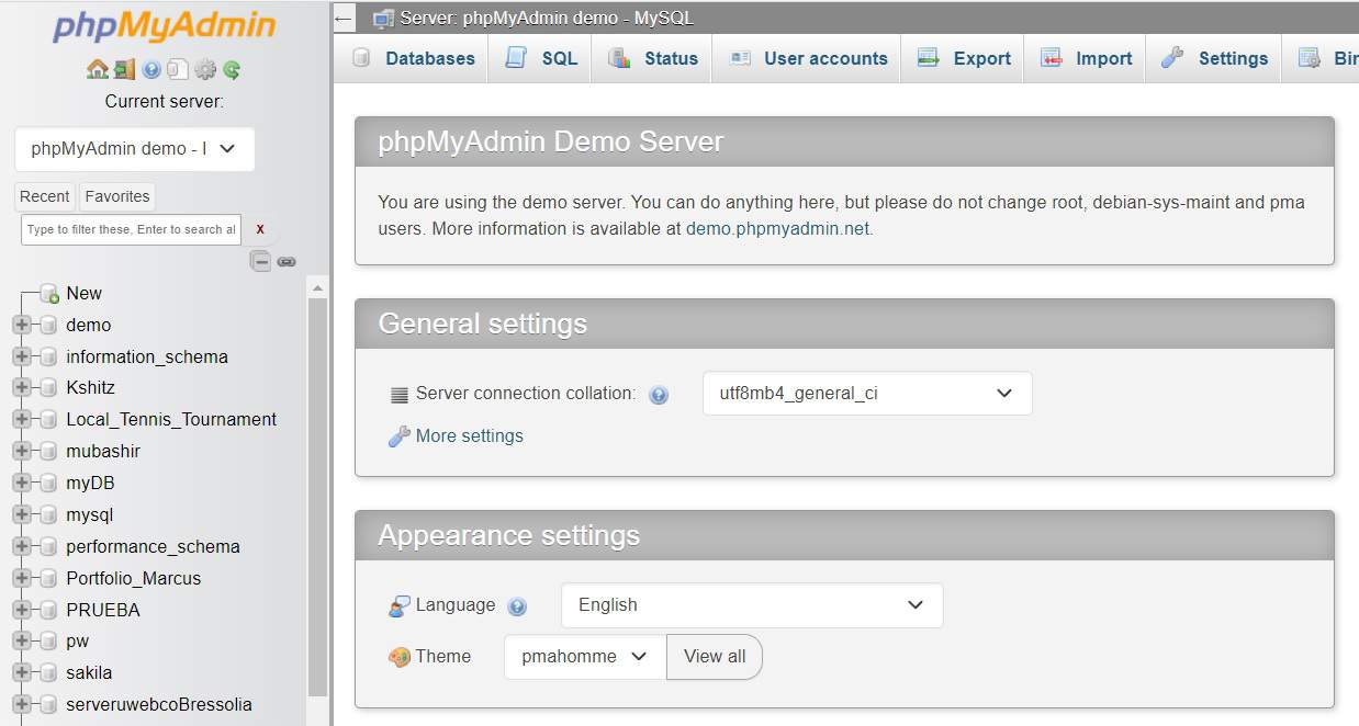 phpmyadmin