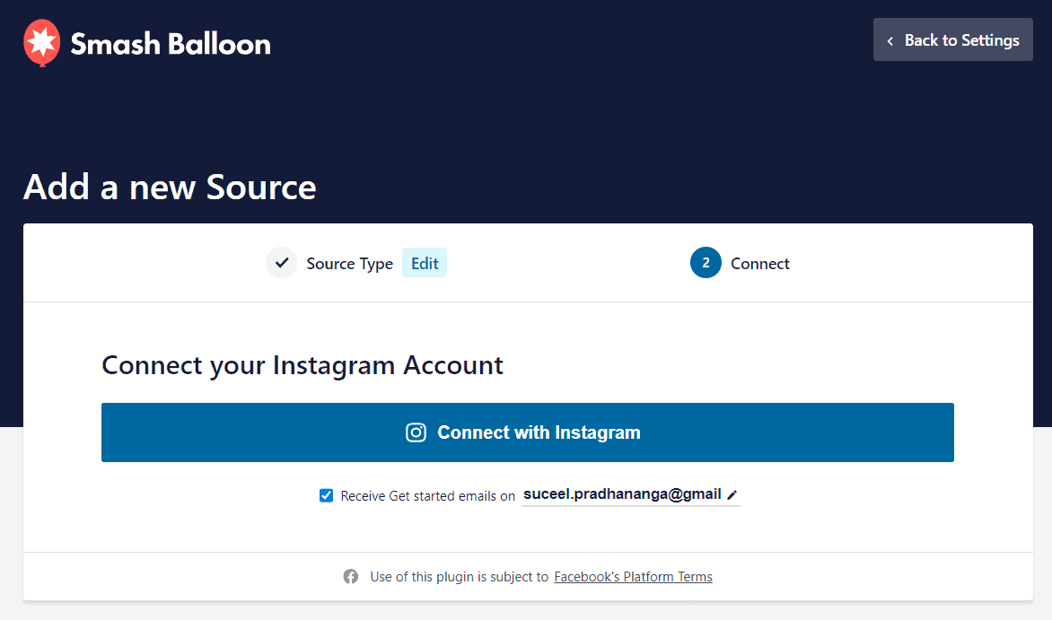 adding instagram account