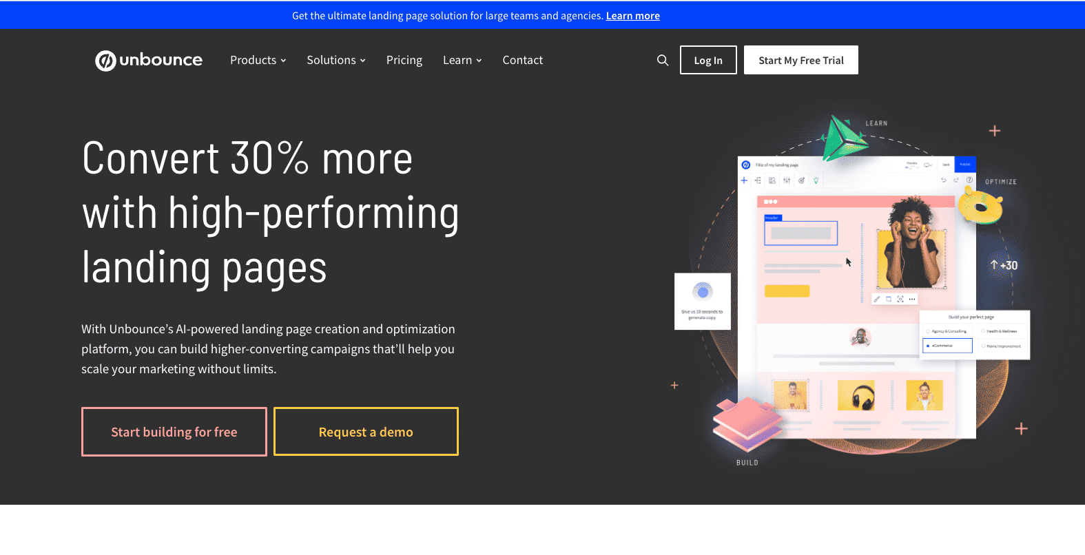 Unbounce website