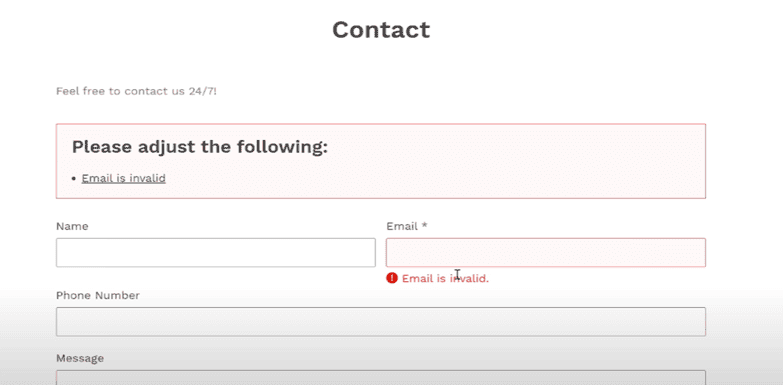 contact form 