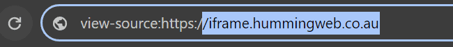 iframe humming web url