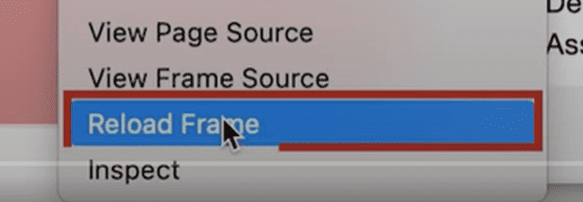reload iframe